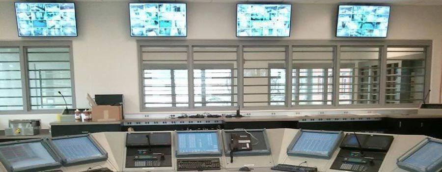 video surveillance system wall mounted monitors